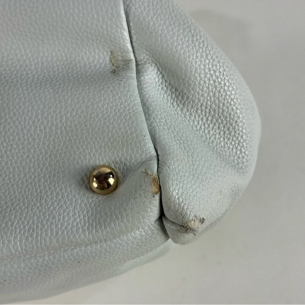 Lily Jade Caroline Convertible Vegan Leather Tote Diaper Bag Stone & Gold